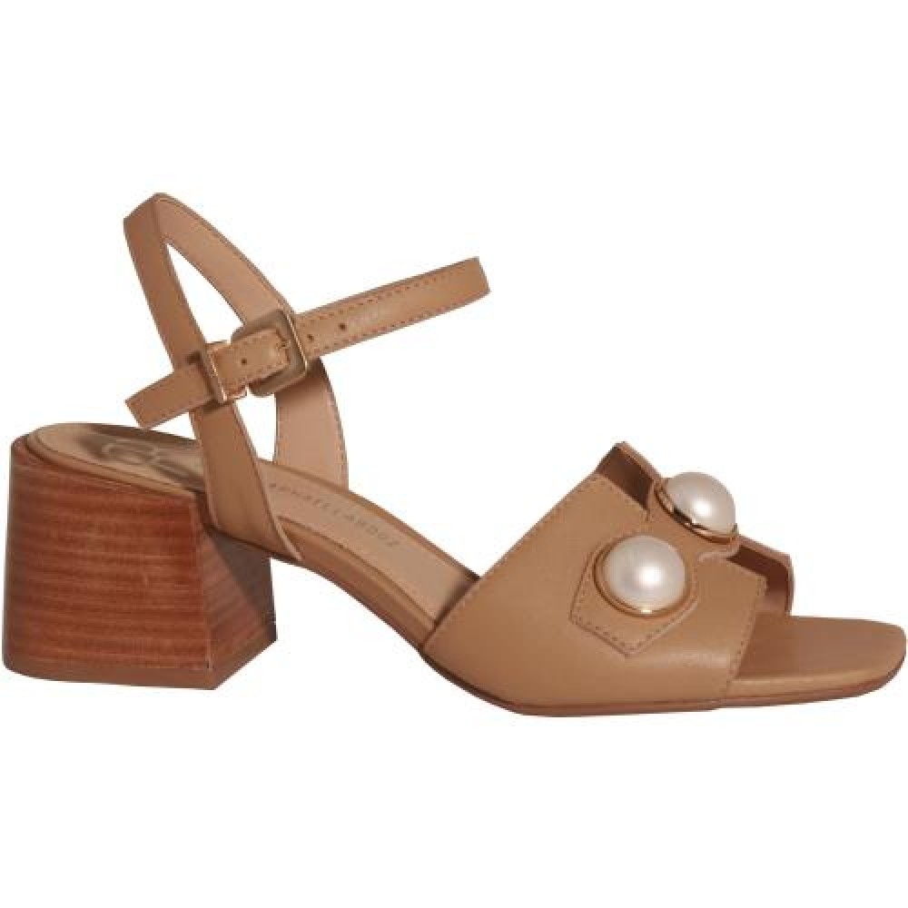 SANDALIA COURO VENETO LIGHT CAMEL 