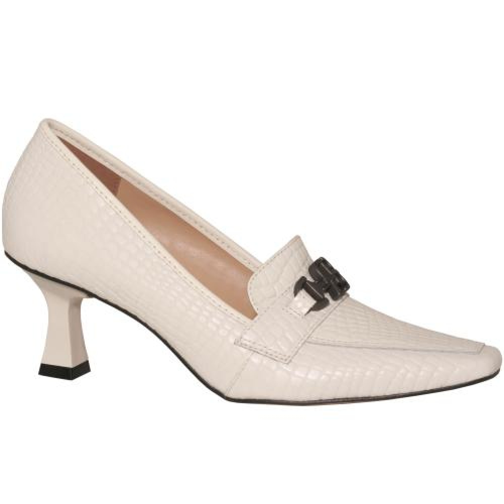 SAPATO COURO CROQUINHO OFF WHITE